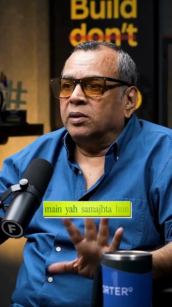 Hindi in English letters: the caption main yah samajhta hun on a lime box