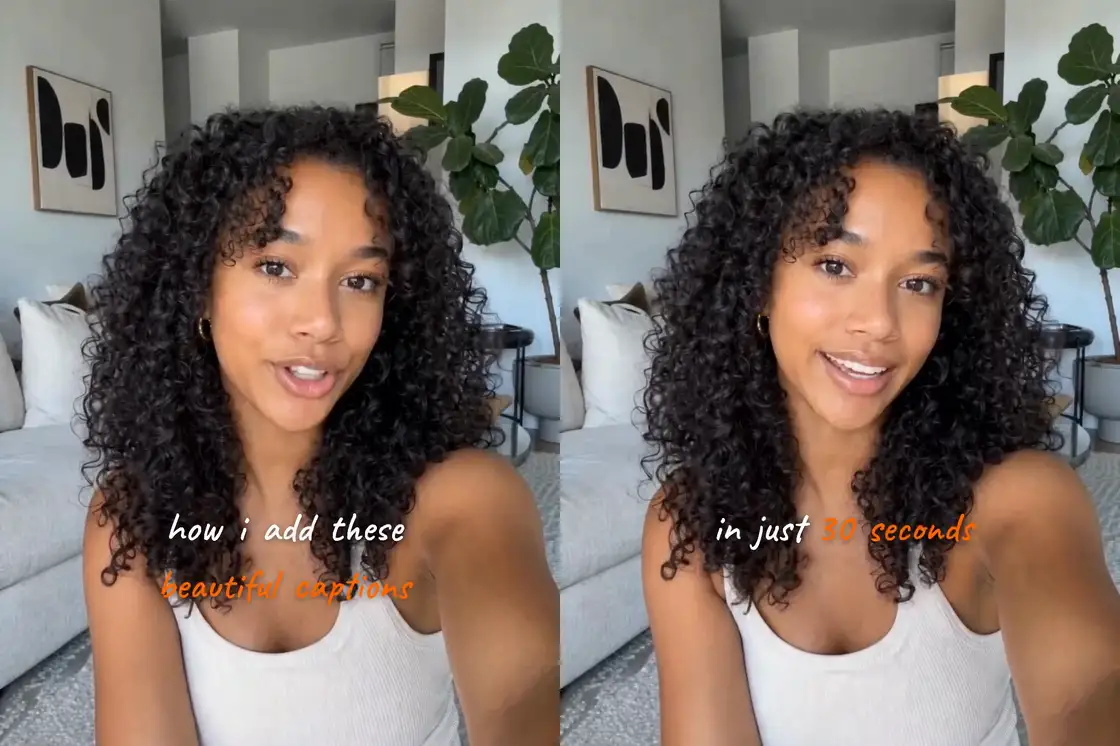 Two vlog frames with handwritten captions: how i add these beautiful captions, and in just 30 seconds